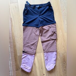 Outdoor Voices convertible / zip off hiking pants
